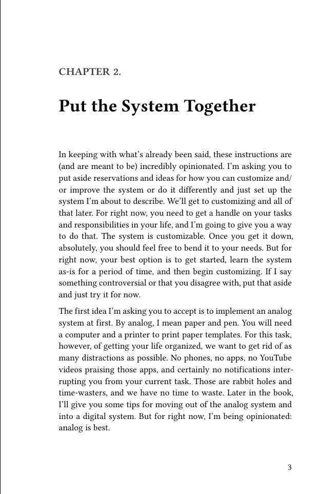 The book template formats your Markdown file as a paperback book.