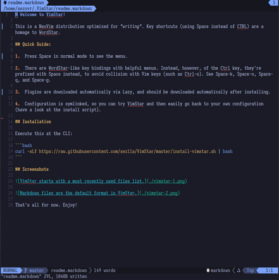 Markdown editing